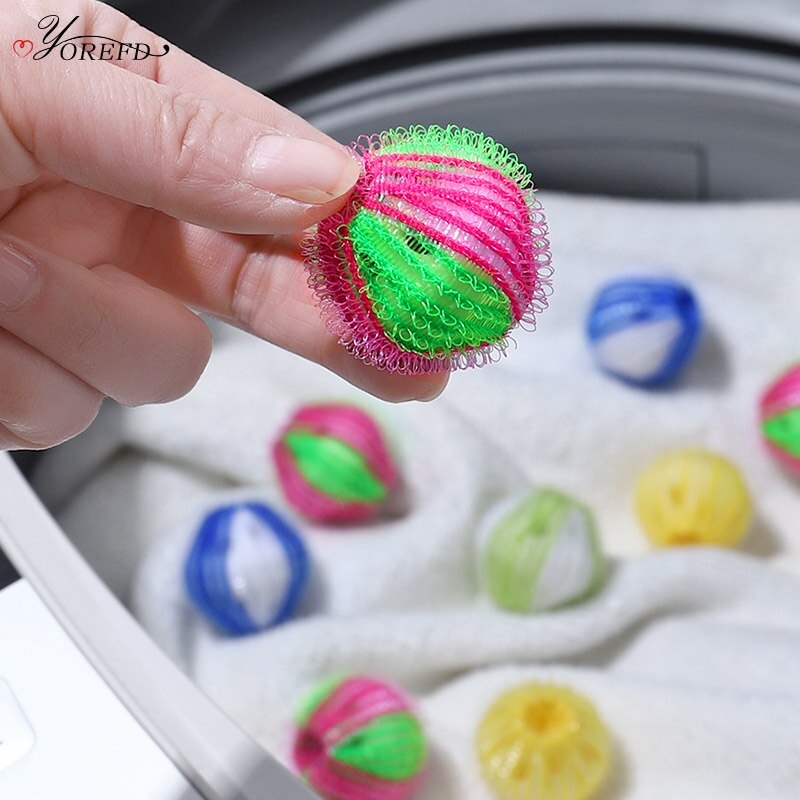 Oyorefd 6 Stks/set Anti-Kronkelende Magic Was Bal Droger Ballen Automatische Wasmachine Haar Catcher Wassen Ballen Voor Wasgoed