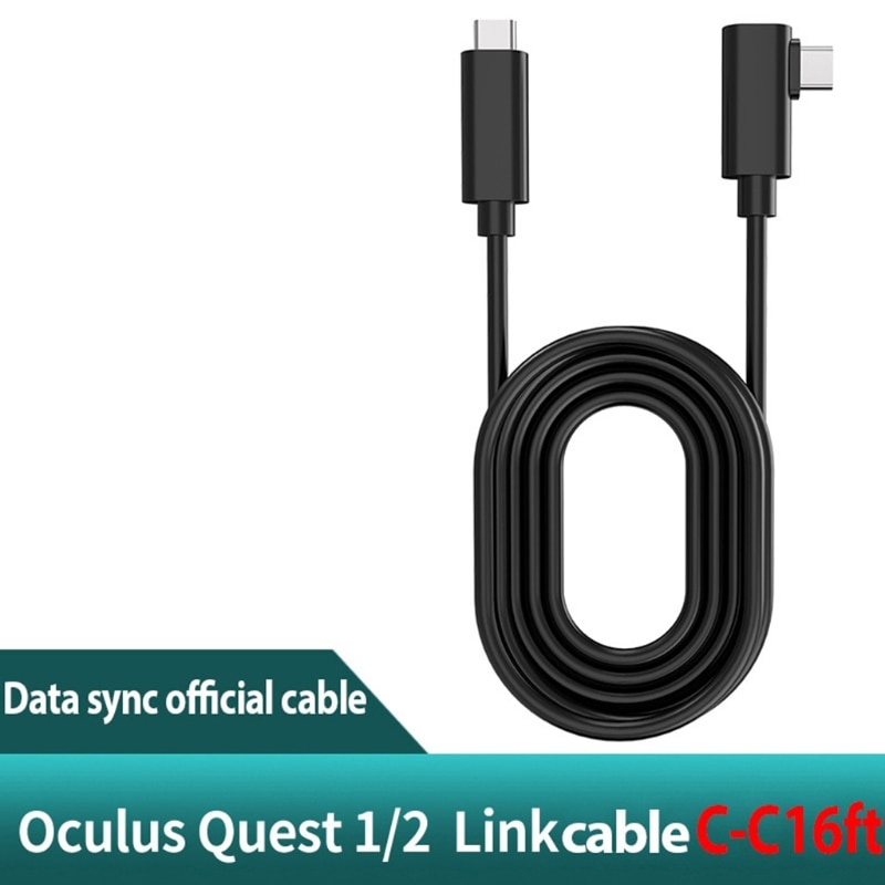 Usb 3.2 gen 1 typ-c-kabel für oculus quest 2 , 5 gbit/s vr-superspeed-datenübertragung 21 typ c auf typ c typ ac  s22