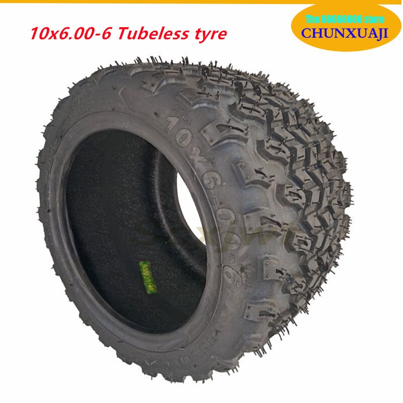 10 Inch Widened Vacuum Tyres 10x6.00-6 10*6.00-6 for Small Harley Motorcycle Electric Scooter Motor Special Tubeless Tires