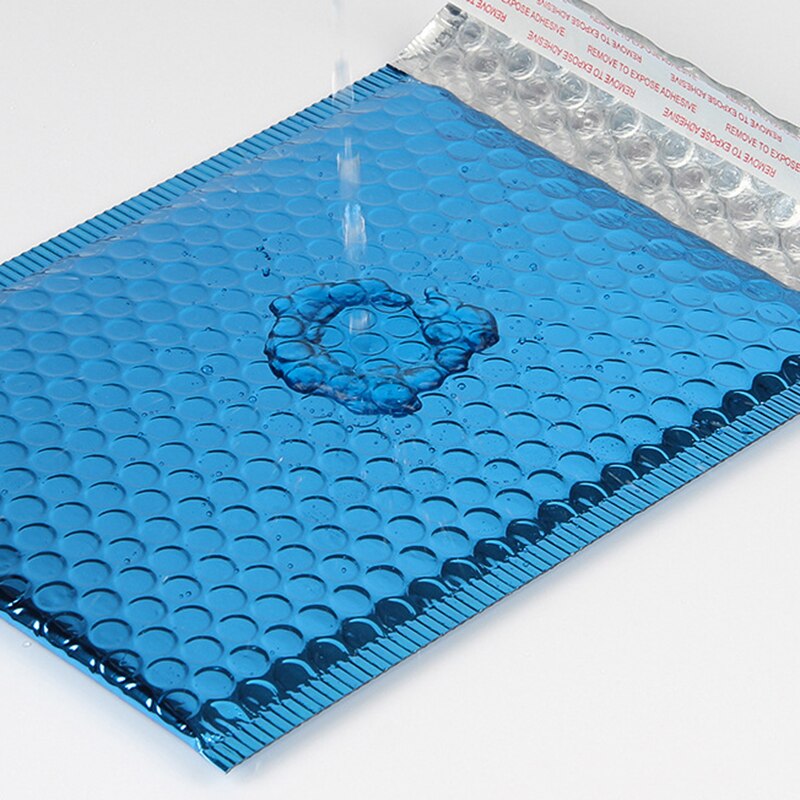 50Pcs Bubble Mailers Blue Aluminized Film Bubble Envelopes Thicken Bags With Bubble Waterproof Bags 15x13cm/18x23cm