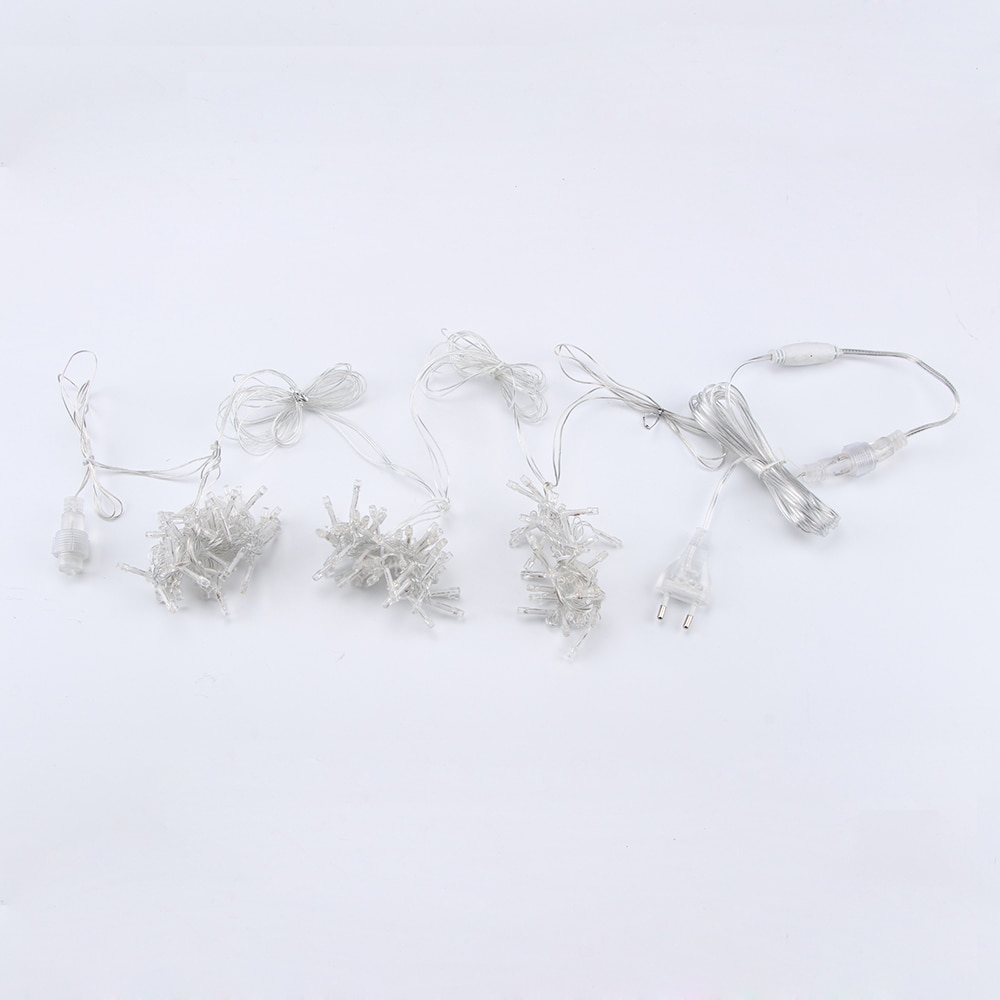 Guirnalda de luces LED conectables para exteriores, guirnalda de luces de hadas para bodas, jardín, árbol, , decoración de calle, color blanco cálido