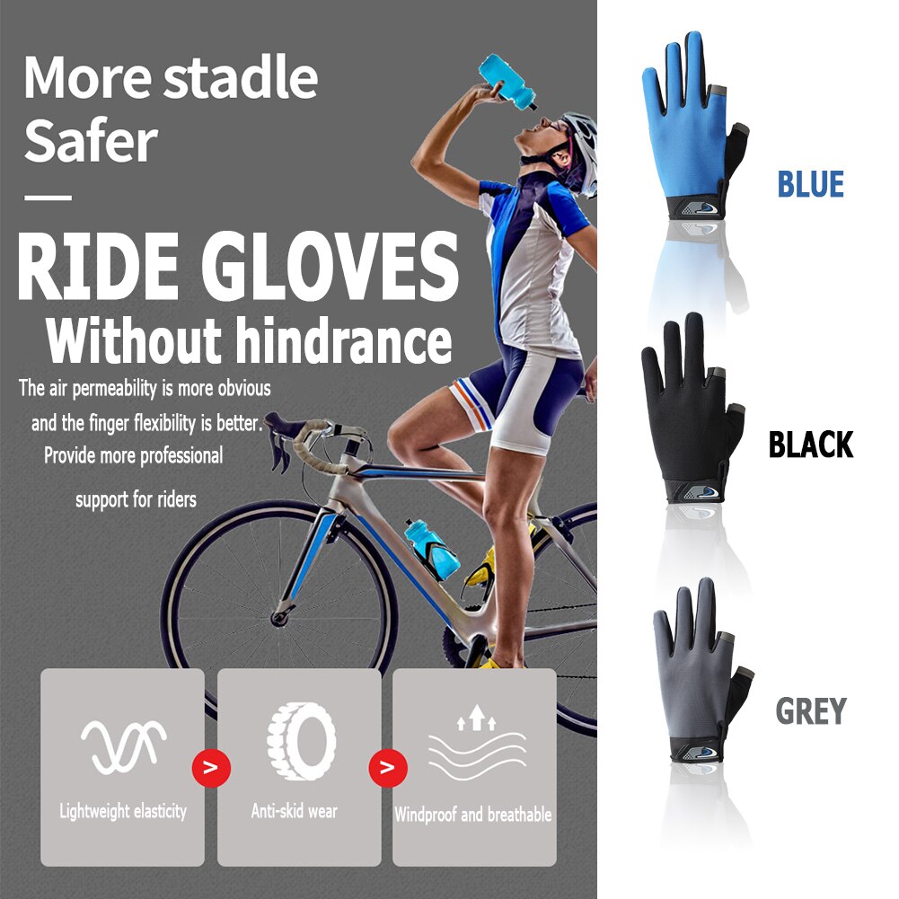 Gants de pêche respirants pour hommes et femmes, 1 paire, antidérapants, coupe à 2 doigts, sport en plein air, Fitness, cyclisme, mitaines, équipement de pêche