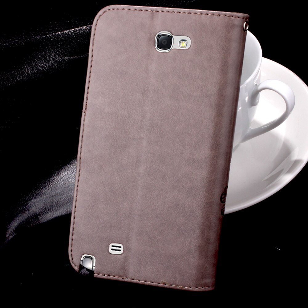 Luxe Leather Case Voor Samsung Galaxy Note 2 Case Wallet Flip Cover Capa Voor Coque Samsung Note 2 Note2 N7100 n7102 N7105 Case