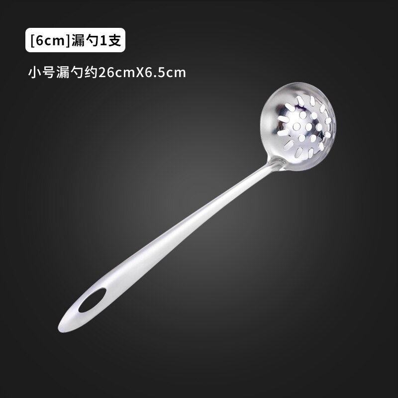 Pot Slotted Ladle Soup Spoon Stainless Steel Long Handle Small Size Large Size Porridge for Scooping up Porridge Home: Silver