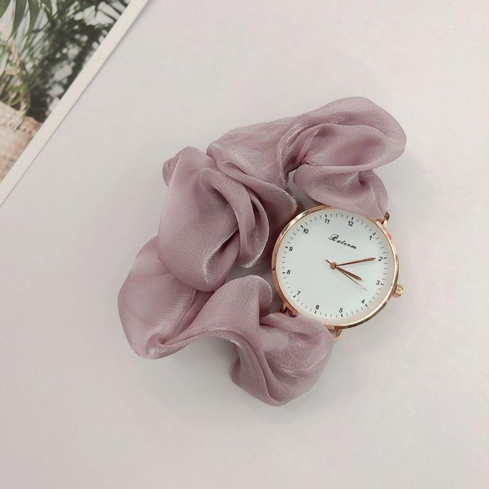 Polshorloge Koreaanse Lint Digitale Horloge Kleine Fee Elegante Persoonlijkheid Student Meisje Quartz Horloge Zonder Sluiting Armband Horloge