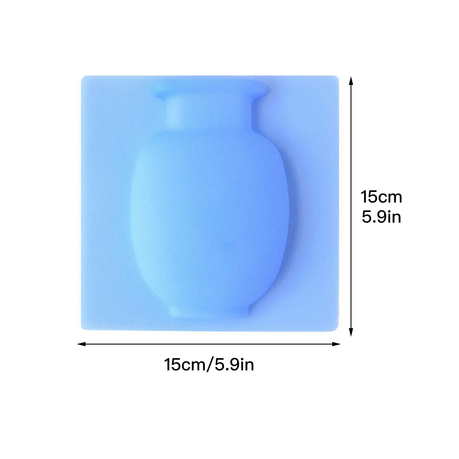 Wall Hanging Flower Vase Flower Arrangement Flower Pot Suction Cup Vases Sticker Seamless Pot Living Room Decoration Home Decor: Blue Sky