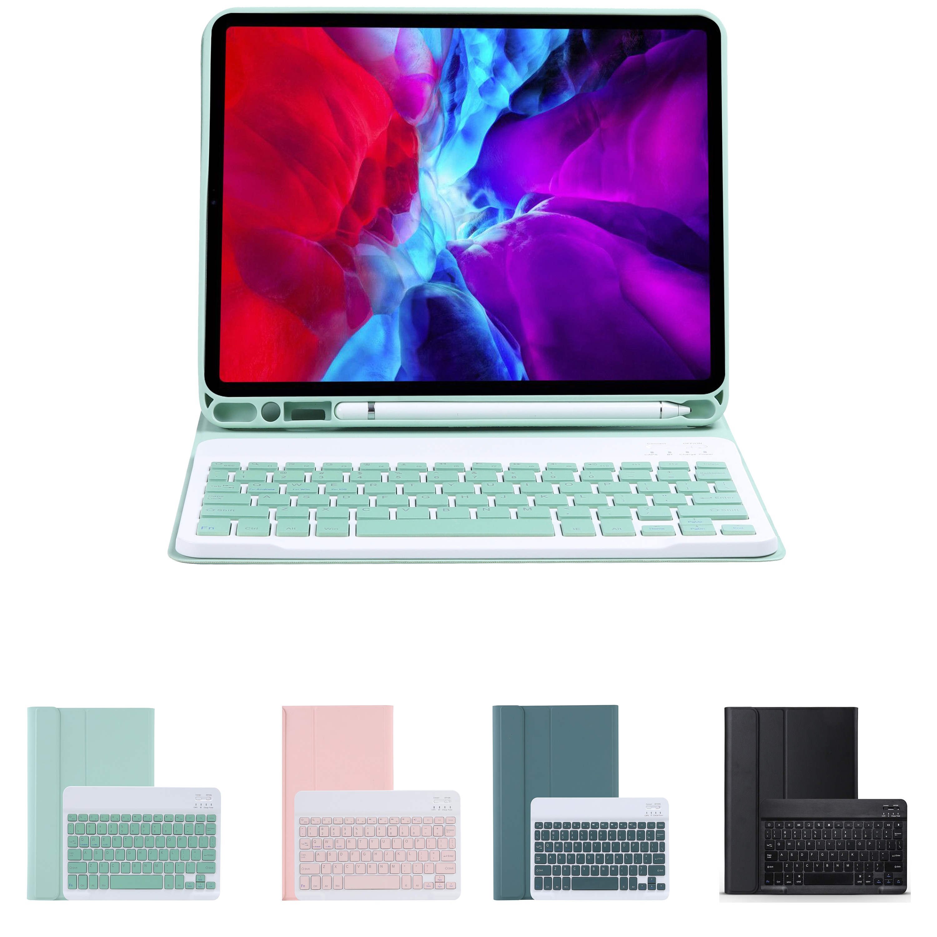 Snoep Draadloze Bluetooth Toetsenbord Voor 11 Inch Tablet \ Voor Ipad Pro \ Ipad Pro 11 Inch Abs Candy Kleur Met pen Slot