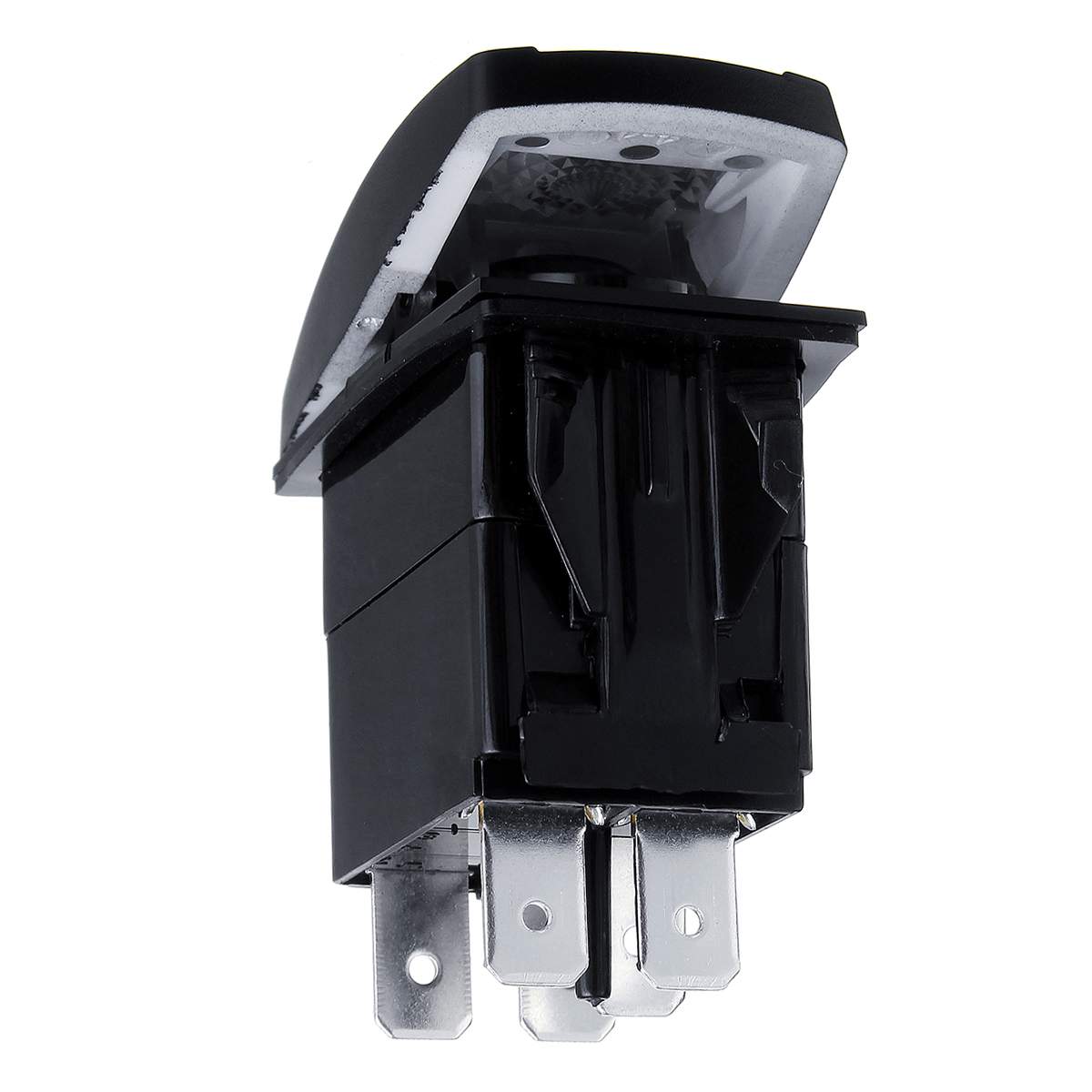 12V/24V Dual Blauw Led Light Rocker Switch Panel Voor Marine Boot Tuck Camper Caravan Universele 5/7 pins Knoppen Voor Auto W/Kabel