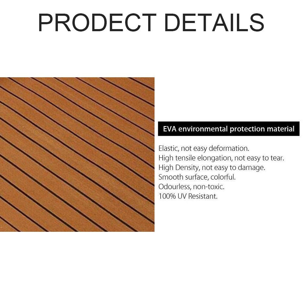 Self Adhesive Teak Sheet Decking EVA Foam Marine Flooring Boat Decking Accessories Marine Wood Floor Pad Carpet For Yacht RV