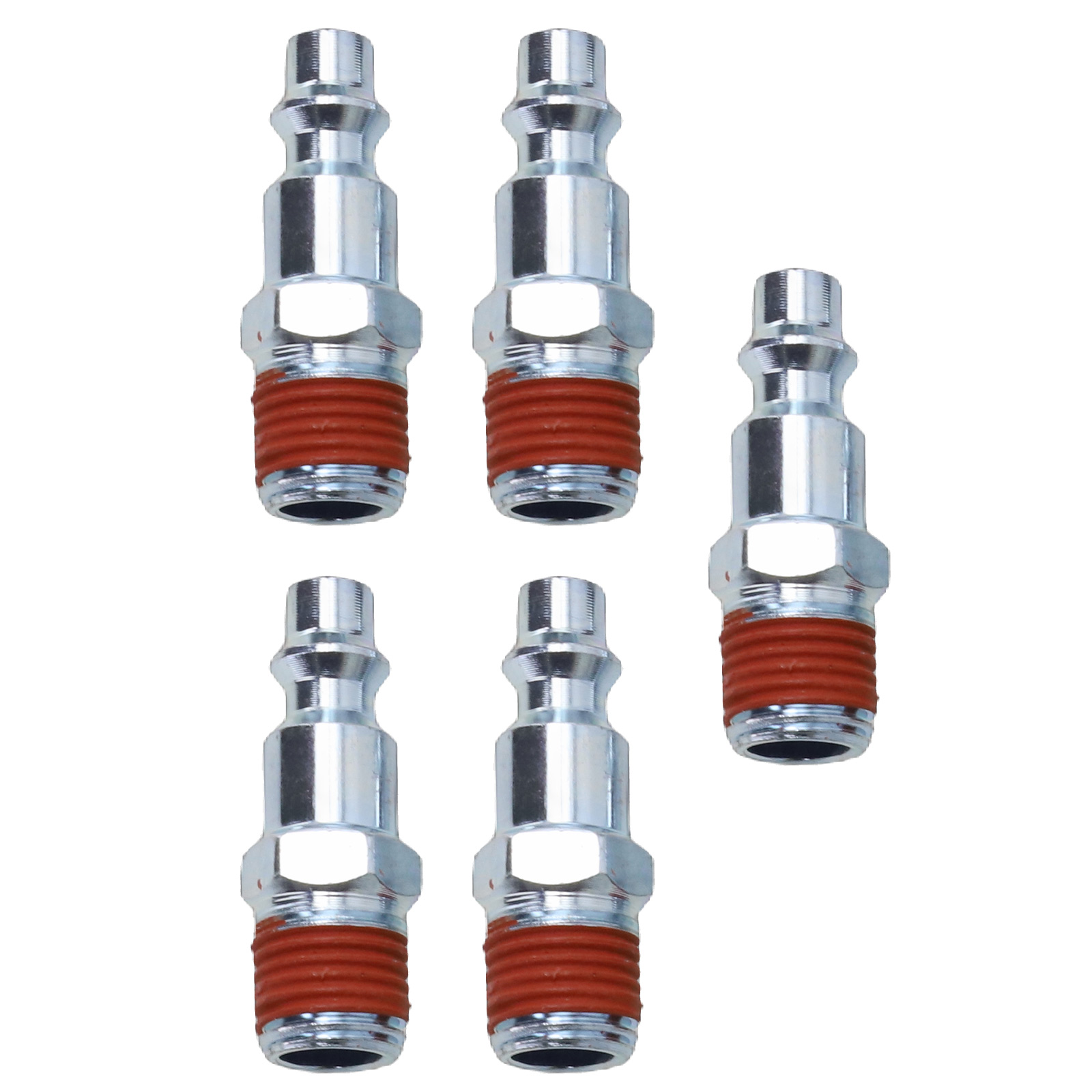 5Stck 1/4 "NPT Luft Schlauch Adapter Kompressor Pneumatische Schnell Anschluss Außengewinde Stecker Verbinden Pipeline Adapter Pneumatische Werkzeug: Ursprünglich Titel