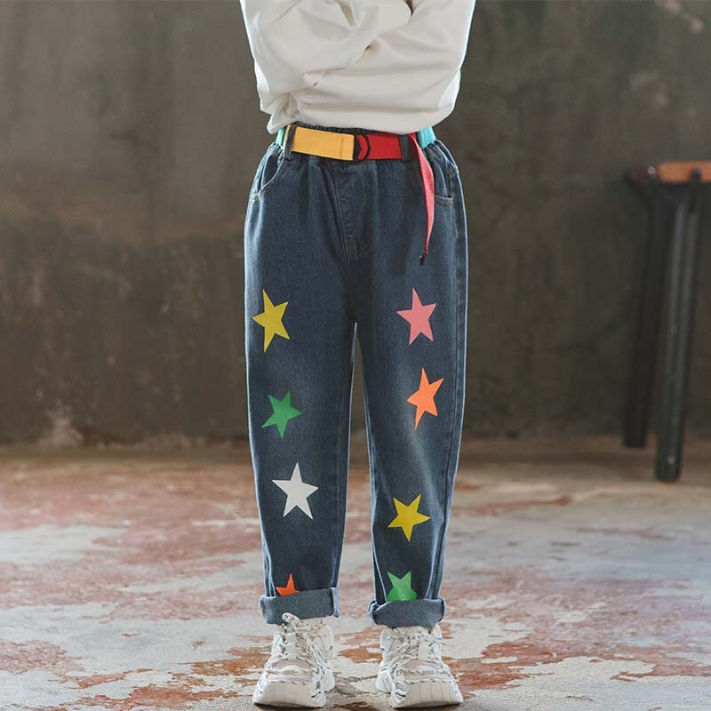 Leggings Fille Motif Champignons Dessin Animé | Taille 4 à 10 Ans | Matière Polyester élasthanne | Pour école, Sport, Quotidien