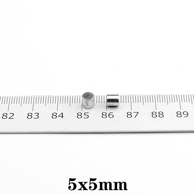 20 ~ 500 stücke 5x5mm Super Starke Neodym Magnet 5mm x 5mm Leistungsstarke Rabatt Magneten 5x5mm dauerhaft Kleine Runde Magnet blatt 5*5mm