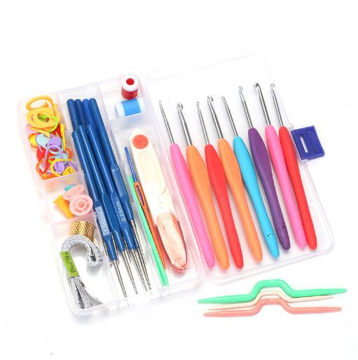 Crochet Hook Set Knitting Needles Set Stainless Steel Home Use Sewing Tool Craft Case Crochet Agulha Set Weaving Sewing Tool GYH