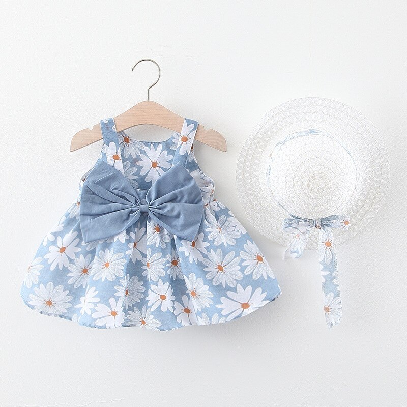 Vestido de princesa de primer cumpleaños para niña, ropa de verano, sin mangas: 3 / 12M-90CM