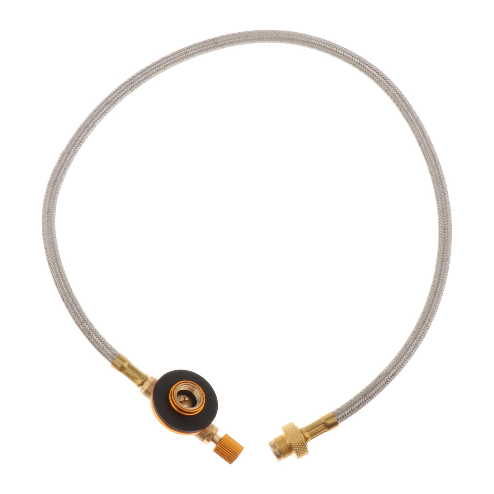 Camping Gas Stove Tank Propane Refill Adapter Burner Connecter BBQ Cylinder Hose