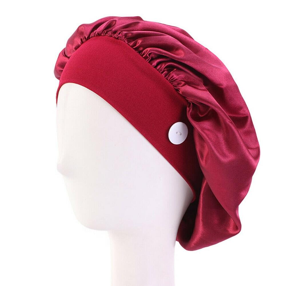 Surgicals Caps Scrub Bouffant Hoed Arts Verpleegkundige Chirurgen Cap Gestreepte Sanwood Ronde Cap Dames Mode Accessoires Beanie: B  Wine Red