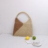 Borsa a tracolla intrecciata in paglia di moda impiombatura borsa a tracolla nera boemia borse da spiaggia Shopper da donna borsa a tracolla borse 2022 nuovo: Camel