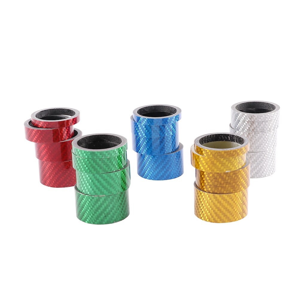 4 stuks mountainbike voorvork fiber fietsonderdelen 5/10/15/20 mm afstandsringen fiets headset ring fiets headset afstandhouder