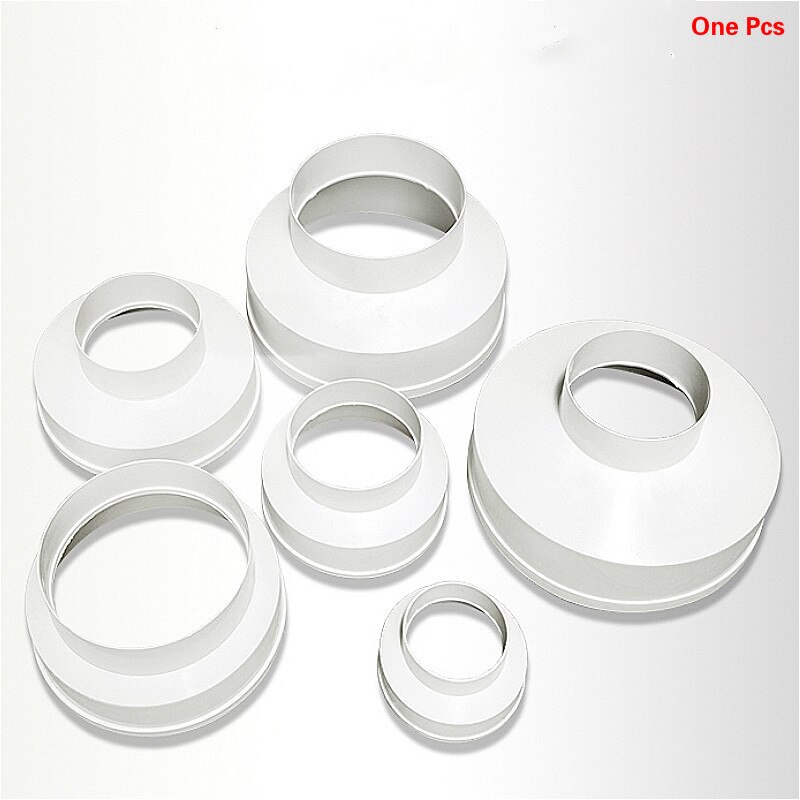 Ventilation Duct Fan Adaptor Connector ABS PVC 75-250mm HVAC Duct Reducer Straight Duct Reducer Increaser Inline Heating Cooling