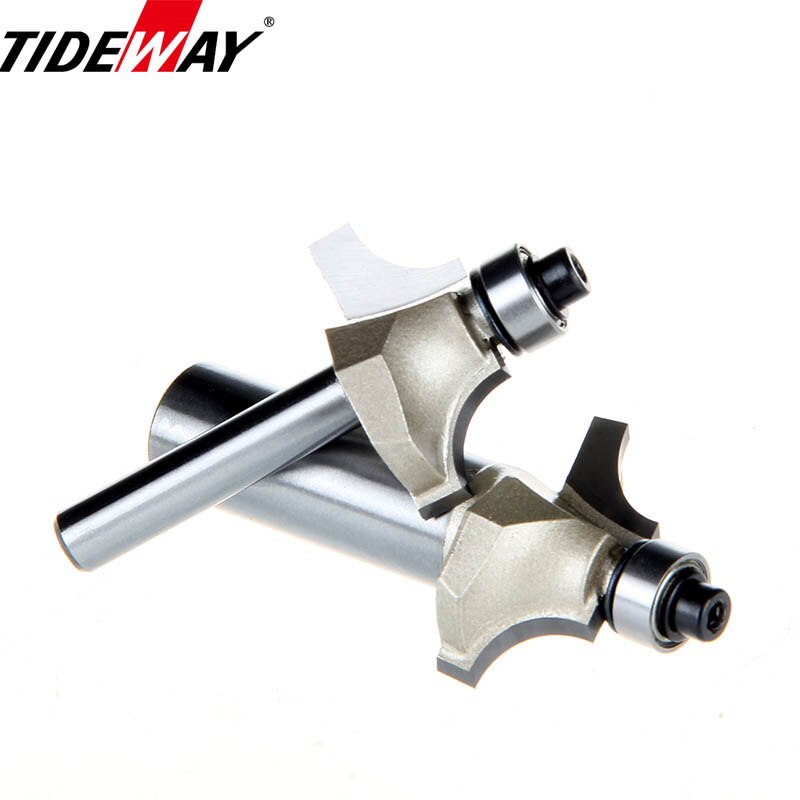 TideWay TideWay Round Over Edging Router Bit Woodworking Cutter 1/4 1/2 Inch Shank Carbide Router Bit For Wood MDF Plywood