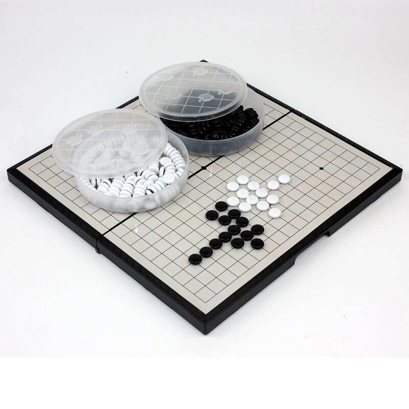 Kinderen Training Verlichting Draagbare Vouwen Magnetische Go Set Backgammon Go Board Game Set