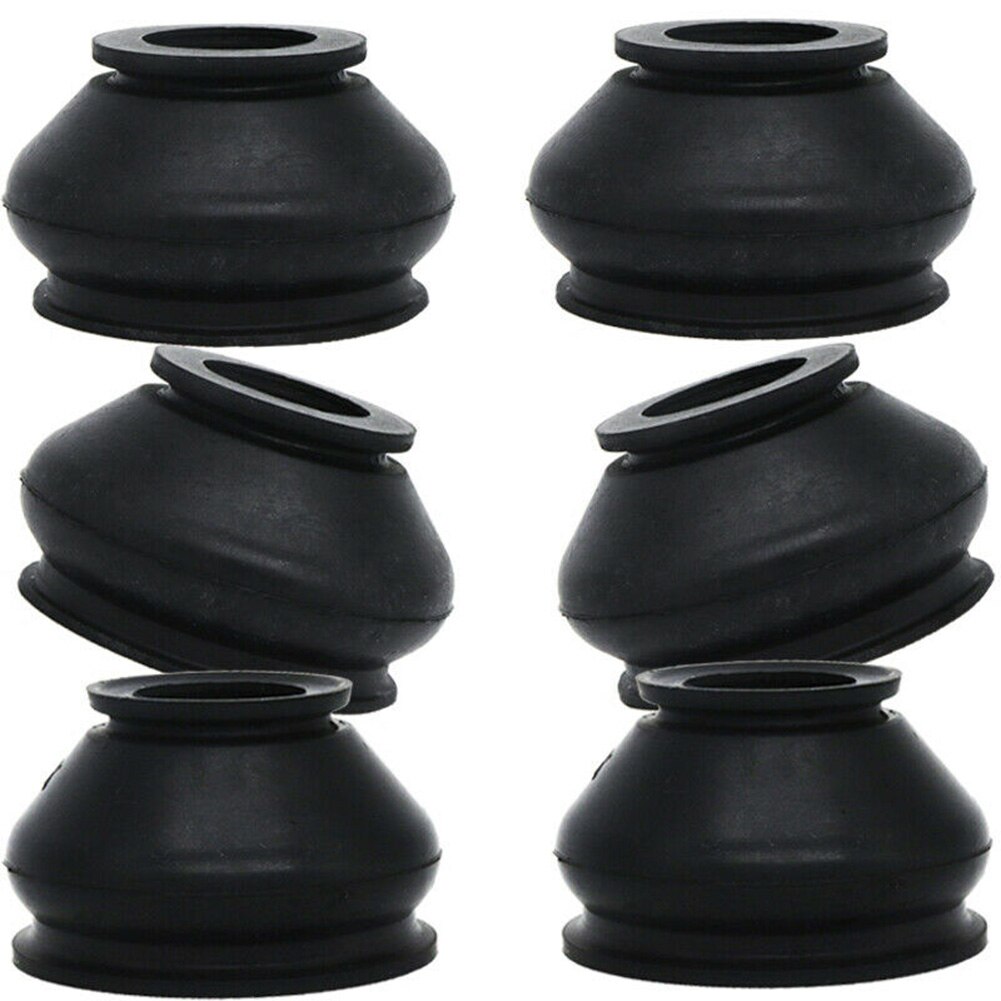 6pcs UNIVERSAL HQ Rubber Tie Rod End Ball Joint Dust Boots Dust Cover Boot Gaiters 1.1cm+1.2cm With Tongue And Groove Fastening
