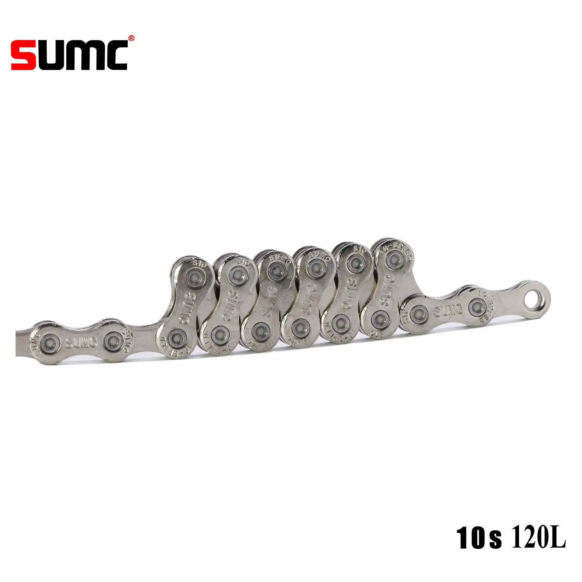 SUMC YBN Bike Chain 9 10 11 12 Speed MTB Mountain bike Road Bicycle, Neon-Like, Silver, Black, Gold,114/120/126L: 10S Chain