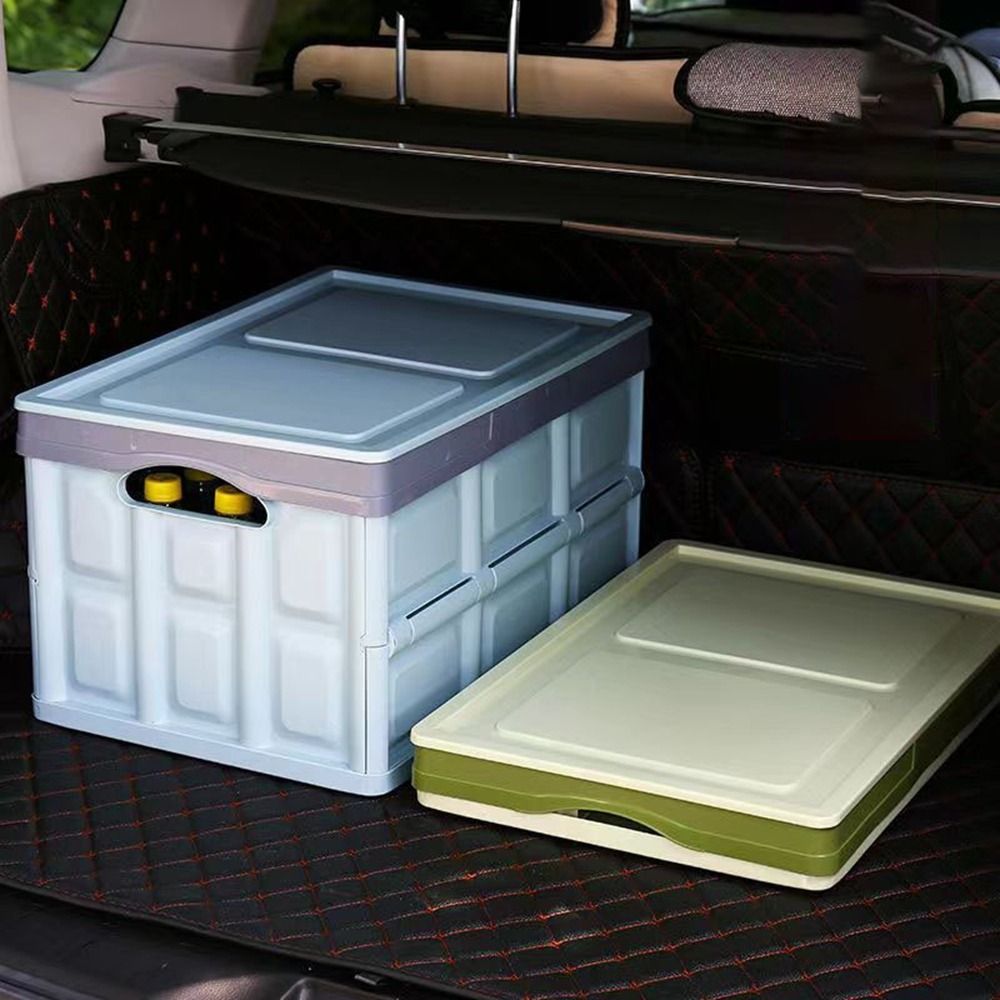 Wytrzymałe plastikowe pojemniki robić bagażnika samochodowego o dużej pojemności, oszczędzające miejsce, otwarte pudełka robić przechowywania, sztaplowane pojemniki samochodowe, robić akademika.