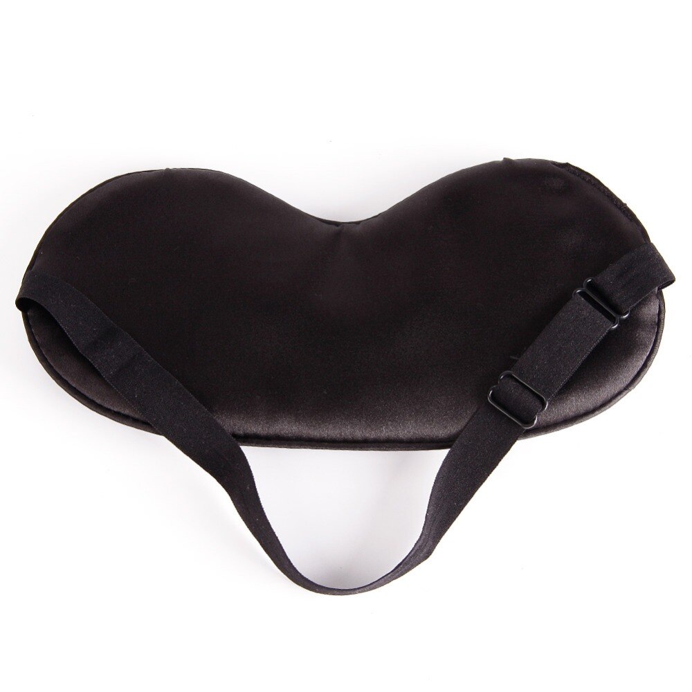 1Pcs Pure Zijde Sleep Rest Eye Mask Gewatteerde Shade Cover Travel Relax Aid Blinddoeken 10 Kleuren Normaal Eyeshade #245327