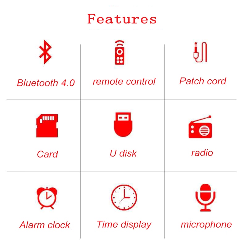 Haut-parleur bluetooth sans fil | Alarme avec télécommande radio FM, horloge numérique, fonction microphone, décoration de chambre