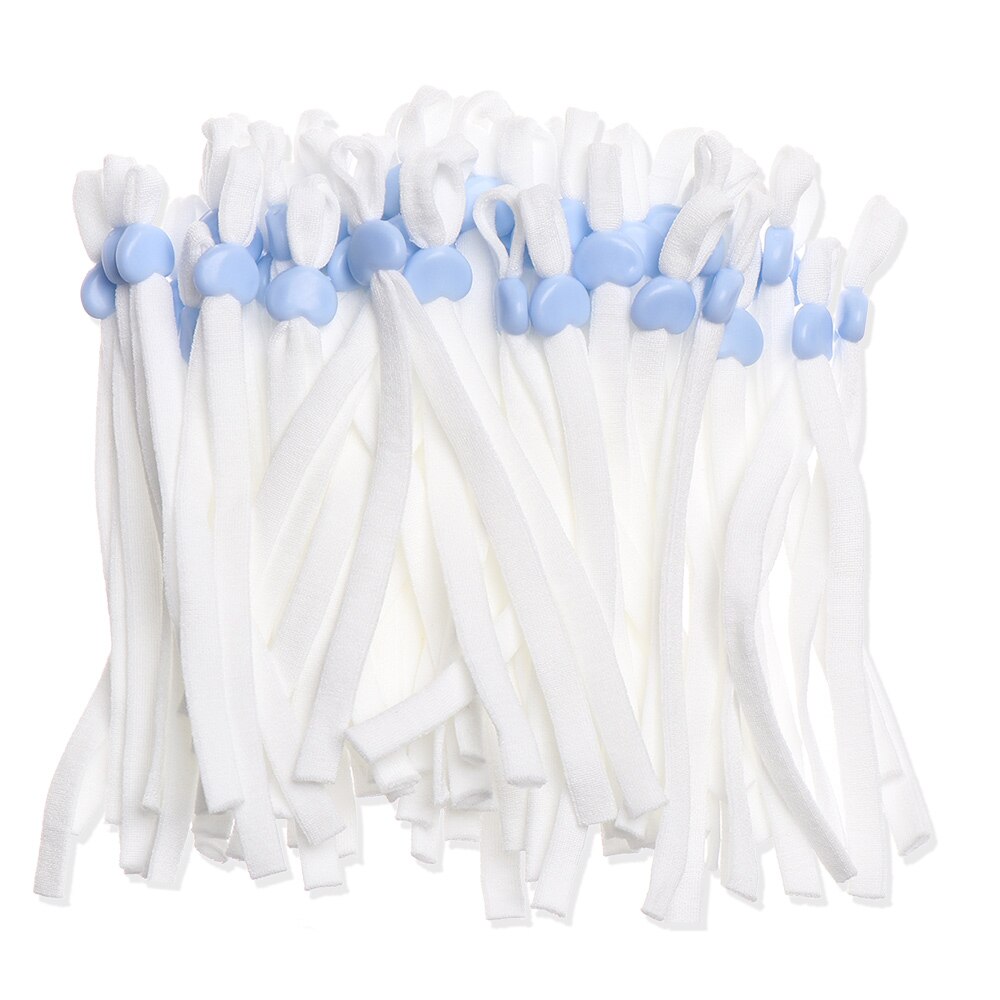 Cordones de silicona antideslizantes con hebilla del acollador, accesorios para mascarillas, amor, novedad, 50 Uds.: Blue