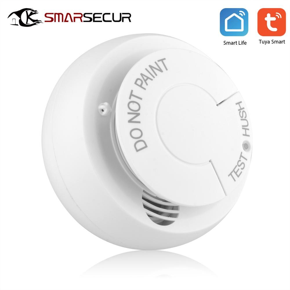 Wifi Smoke Detector fire alarm Smoke Sensor Highly Sensitive fire alarm system For smart Life app control