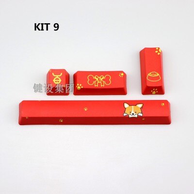 4 tasti/set 5 lati sublimazione della tintura meccanico tastiera keycap per MX interruttore 6.25U barra spaziatrice ESC Entrare keycaps OEM profilo: kit 9