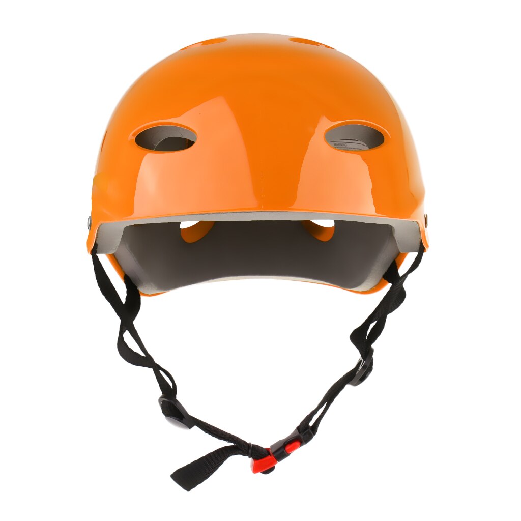 Colorful Adjustable Water Sports Safety Helmet Hard Protection Hat for Wakeboard Kayak Canoe Surf Skate All Sizes Skateboard Jet: Orange L