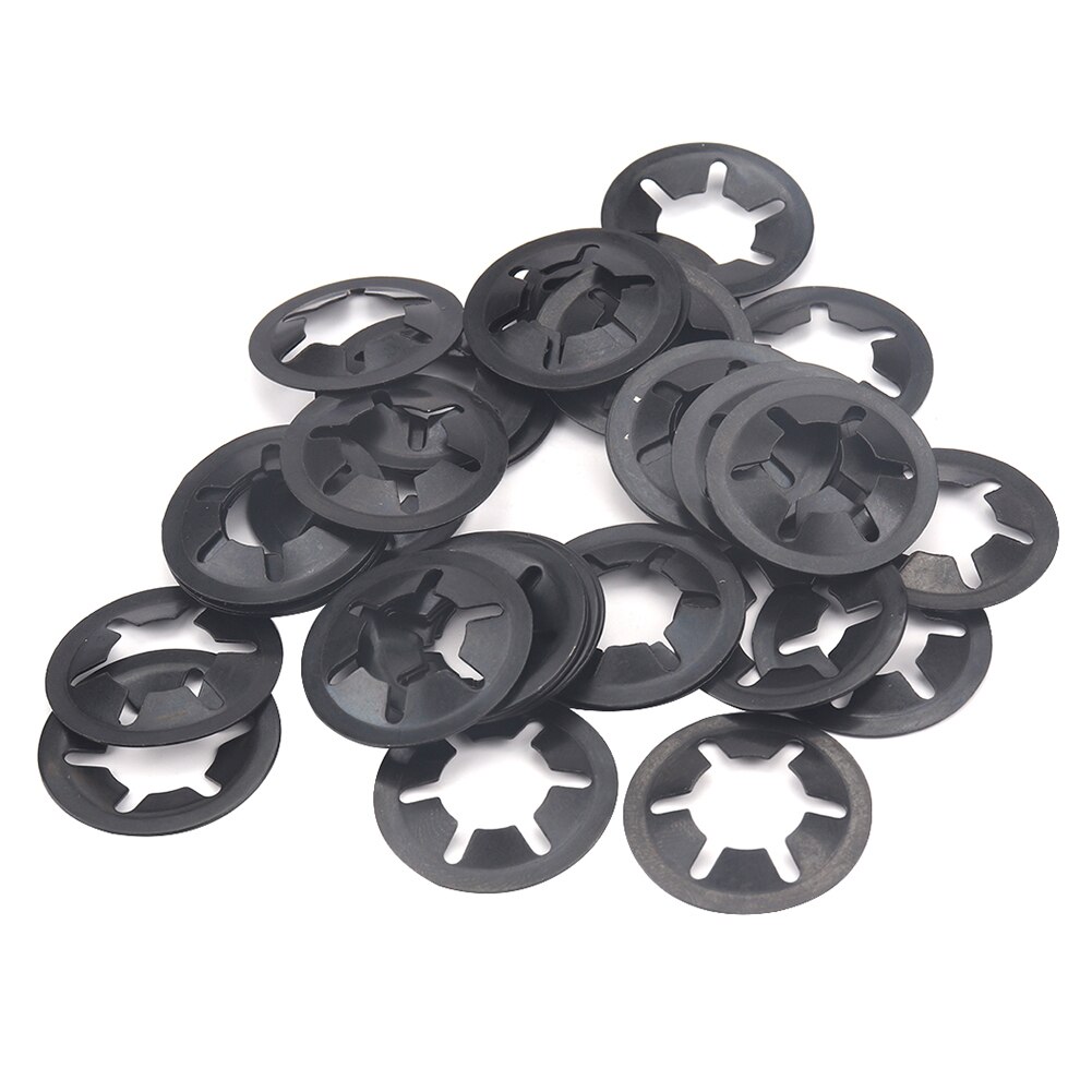 150pcs Internal Tooth Star Lock Washers Assortment Kit 7 Sizes Push Locking Washers Quick Speed Star Nut Locking Clips Fastener