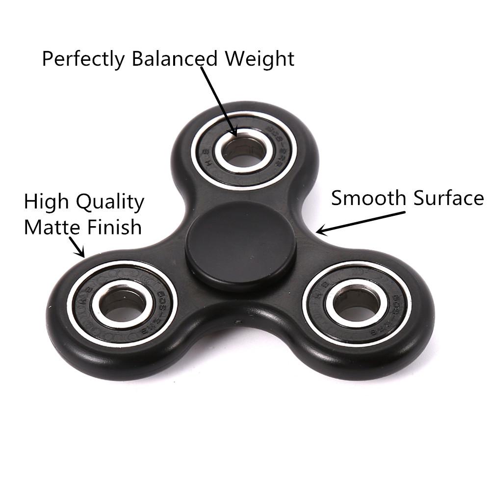 Triangular Fidget Hand Spinner Fingers Toy with 608rs Bearing Durable Non-3D printed