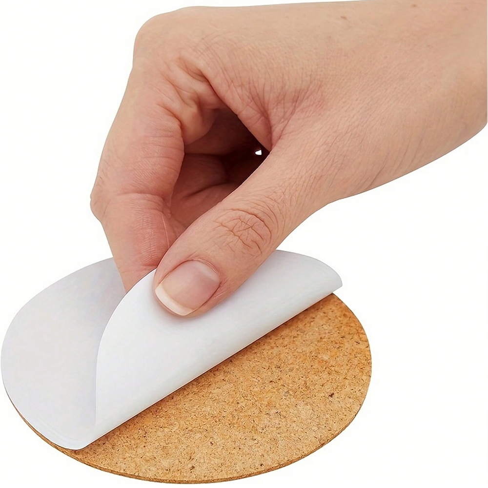 Posavasos de corcho autoadhesivo, almohadilla redonda para manualidades, pintura artística con diamantes, tapete de corcho, 10/20/50 Uds.