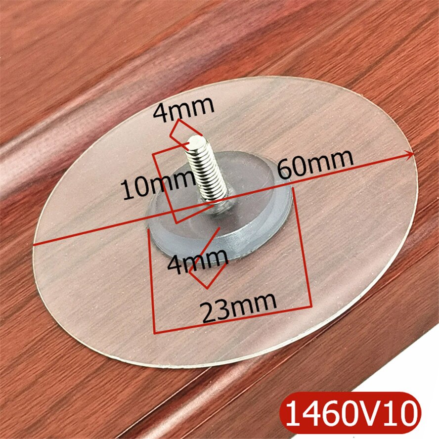 Tirador de puerta de armario, ventosa, Base de silicona para tirador de mueble, perilla de cajón, accesorios de Hardware: Screw Length 10mm