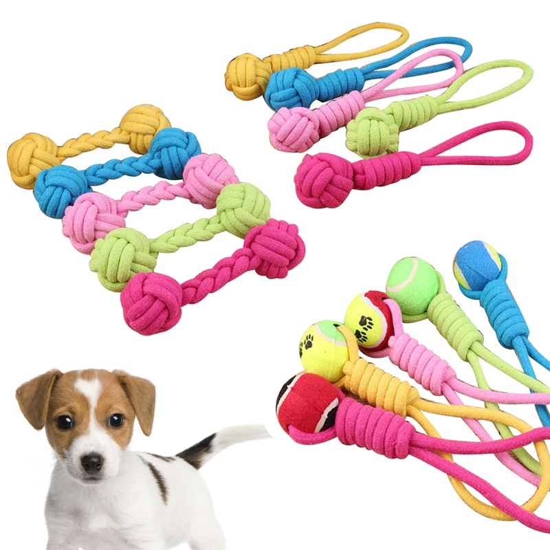 6 Stijlen Huisdieren Honden Dierbenodigdheden Pet Dog Puppy Katoen Chew Speelgoed Duurzaam Gevlochten Bone Touw Training Tandjes Grappig Speelgoed voor Honden