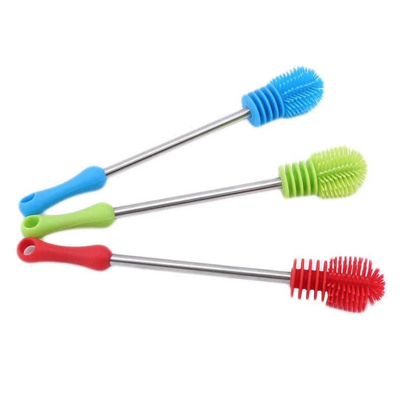 Washing Cleaning Rotary Handle Long Handle Scrubbing Feeding-bottle Brush Bottle Feeding Baby Bottle Accessories