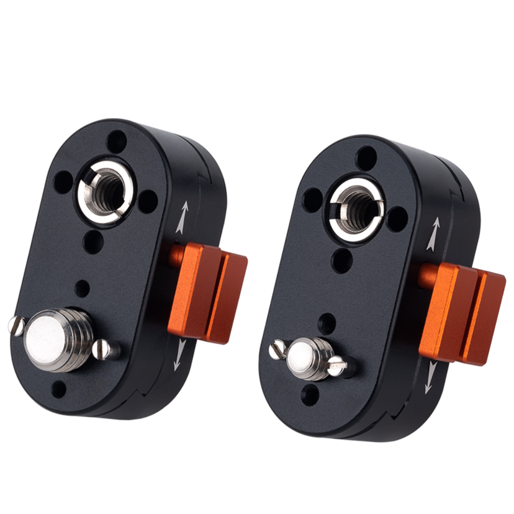 3/8 Screw M3 Locating Pin Mini Field Monitor Quick Release Plate for LCD Monitor Magic Arm LED Light Quick Release Plate