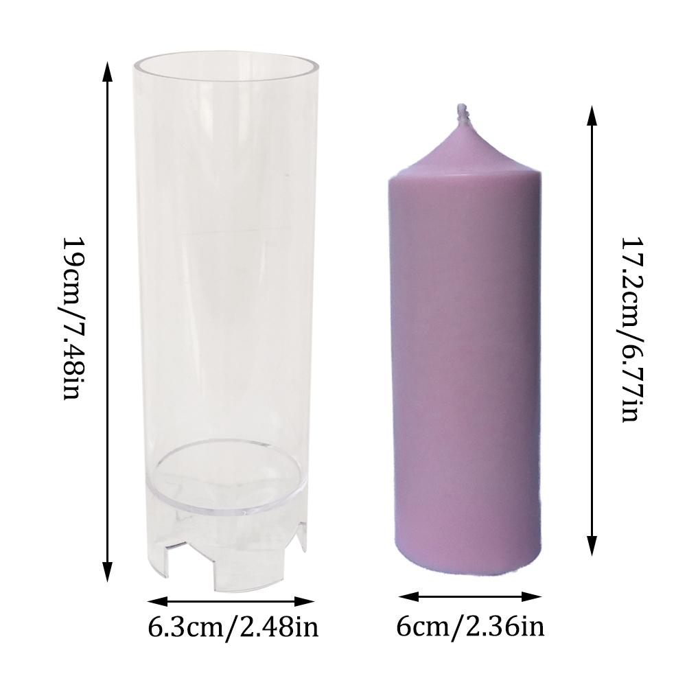 Candle Mold Silicone Mould DIY Handmade Crafts Candle Making Clay Resin Molds Aromatherapy Plastic Candle Mold Home Decoration: 07