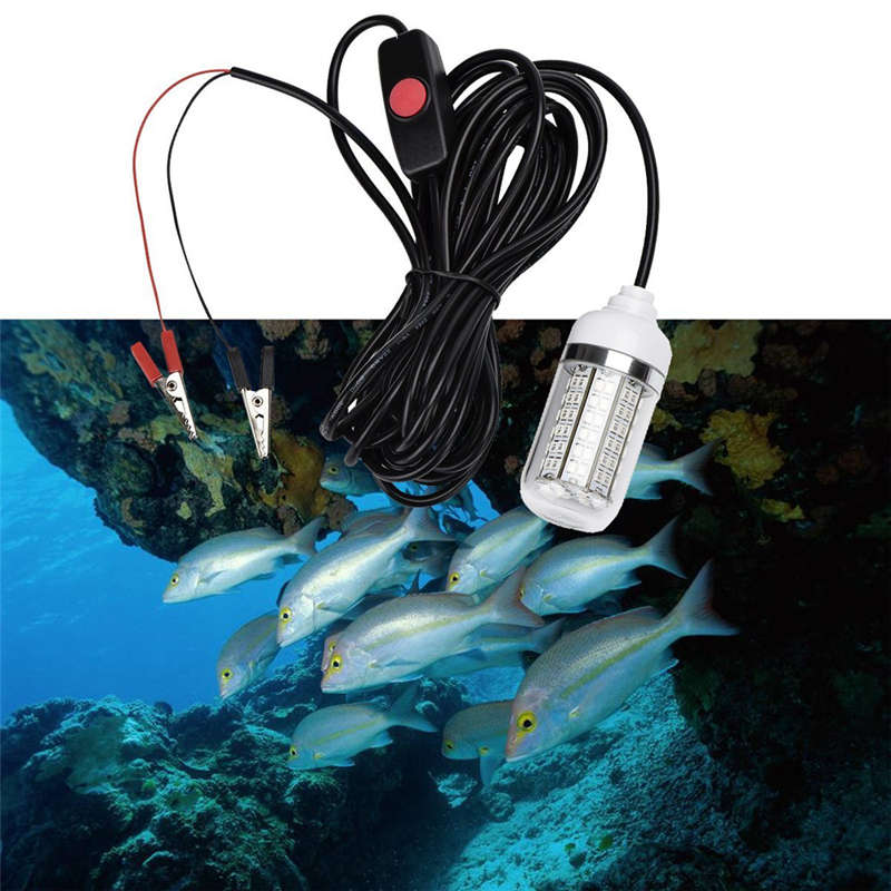 12V 15W Vissen Licht 108Pcs 2835 Led Onderwater Vissen Licht Lokt Vis Finder Lamp Trekt Garnalen Inktvis krill