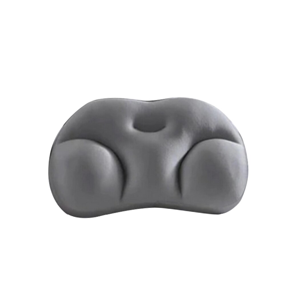 Pääntuki kodintekstiilit vuodevaatteet auto pehmeä vyötärötyyny niskatuki 3d ergonomista vaahtomuovitäyte kannettava matkatyyny pestävä: Harmaa / 50 x 30 x 10cm