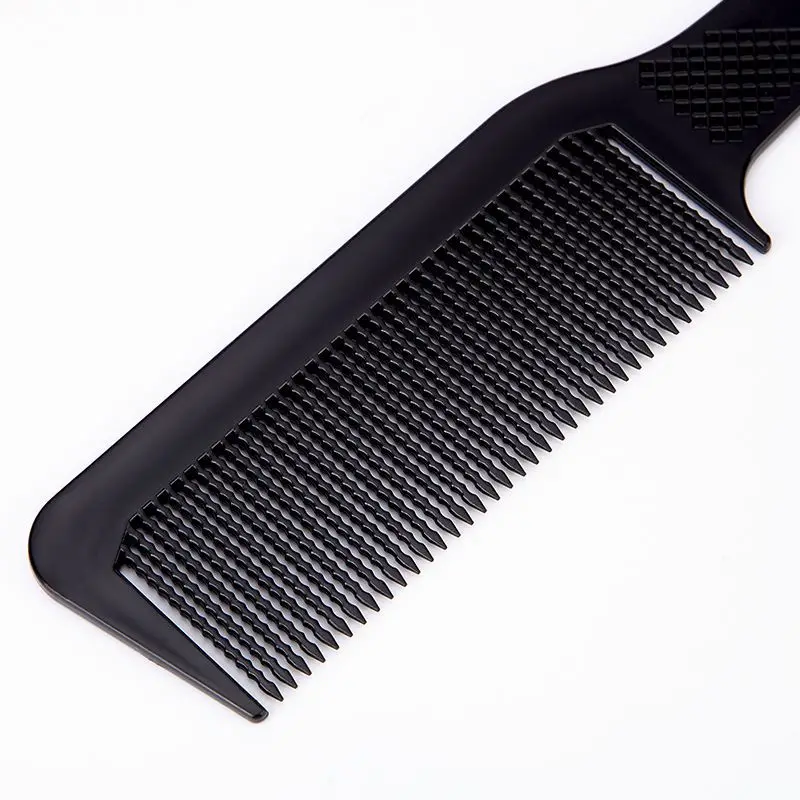 Peine de corte de cabeza plana para hombre, peine de corte de pelo antiestático, cepillo de corte de pelo de dientes anchos, accesorios profesionales para peluquero y salón, 1 ud.