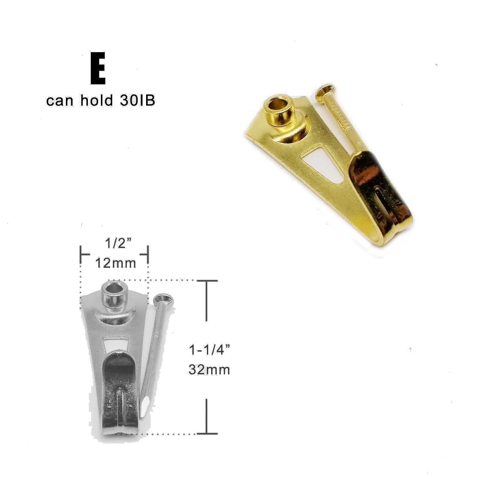 5Pcs 10 20 30 50 100IB Hoge Sterkte Stalen Metalen Foto Foto Olieverf Frame Spiegel Klok Haak Hanger hard Hout Effen Muur