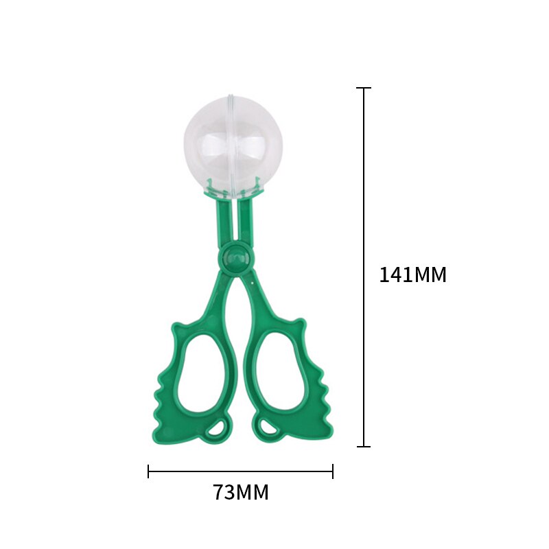 Tijeras de plástico para atrapar insectos, pinzas para niños, herramienta práctica, 1 unidad: Green
