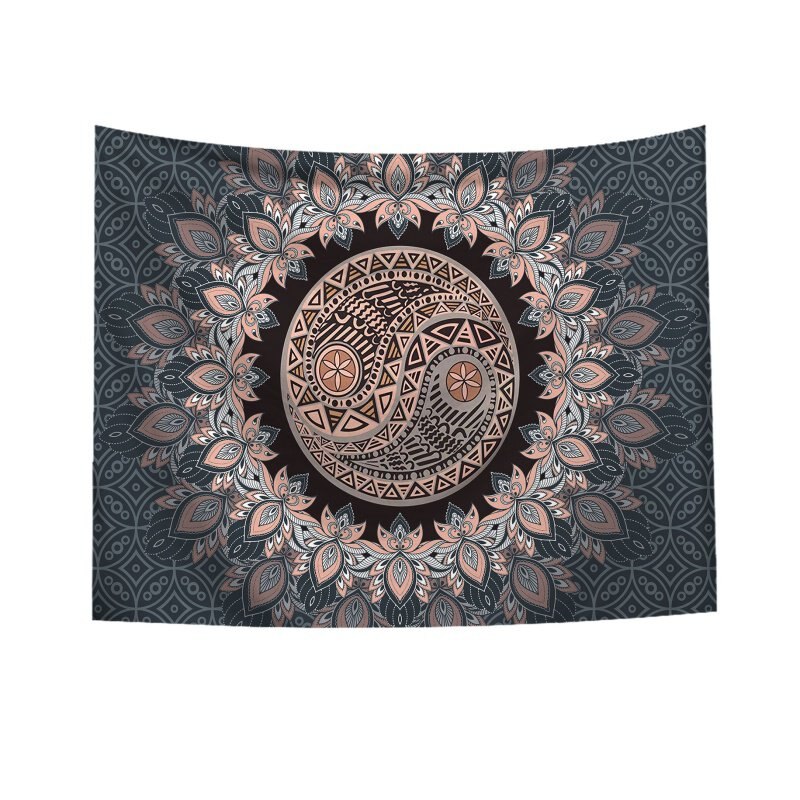 Newly India Mandala Tapestry Wall Hanging Wall Tapestry Wall Carpet Psychedelic Tapiz Witchcraft Wall Cloth Tapestries: 3