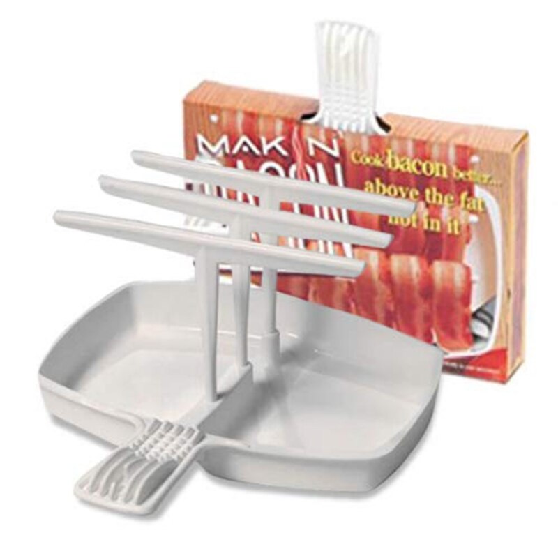 Household Bacon Tray Rack Microwave Bacon Cooker Shelf Rack Healthier Cooking Tools