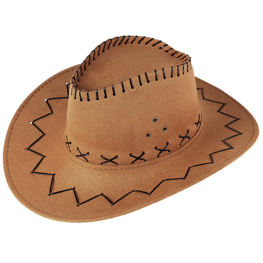 Unisex Men Women Cowboy Hat Wide Brim Solid Color Caps For Gentleman Casual Travel Fancy Party Male Female Cowgirl Hats Cap: Yellow